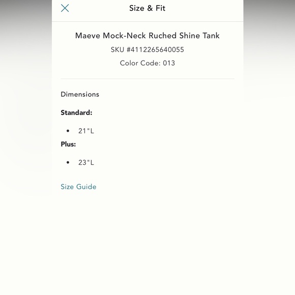 NWT new medium Anthropologie Maeve shiny metallic top sand beige ruched tank - Picture 11 of 13